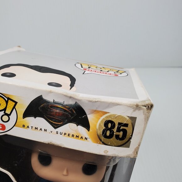 Funko Pop Heroes! Batman v Superman 85 Superman Vaulted NIB, Box Has Damage - Picture 8 of 8